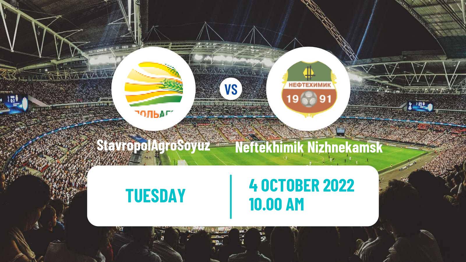 Soccer Russian Cup StavropolAgroSoyuz - Neftekhimik Nizhnekamsk