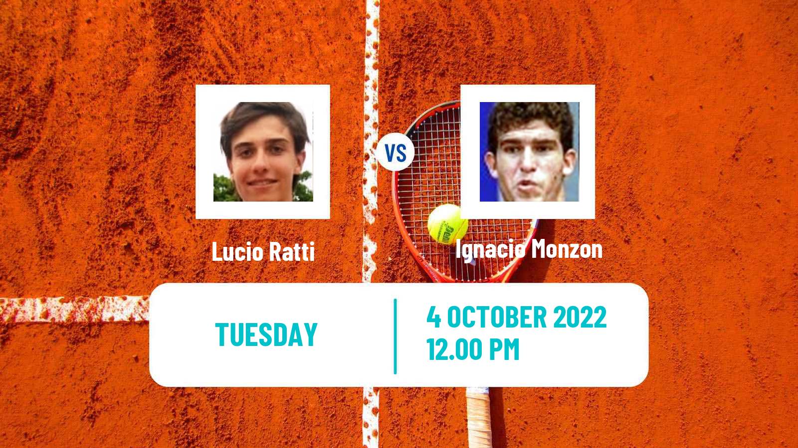 Tennis ITF Tournaments Lucio Ratti - Ignacio Monzon
