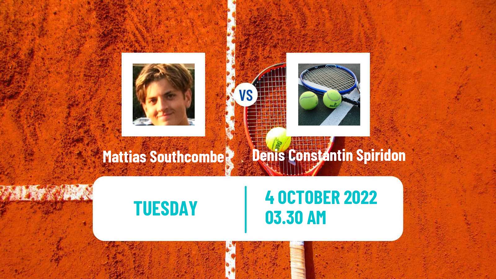 Tennis ITF Tournaments Mattias Southcombe - Denis Constantin Spiridon