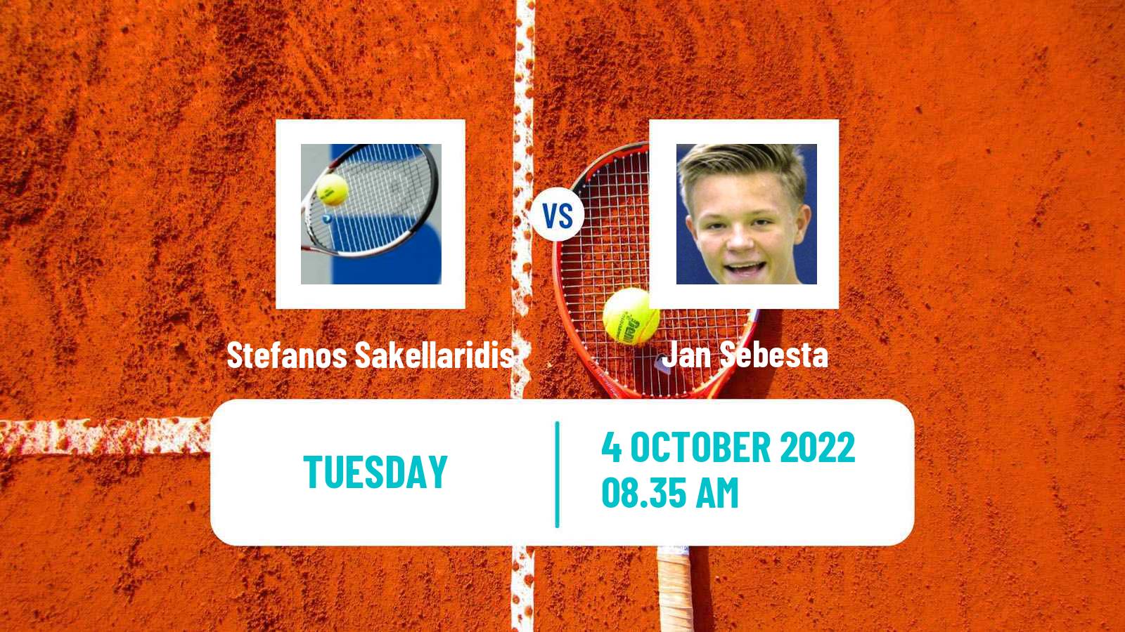 Tennis ITF Tournaments Stefanos Sakellaridis - Jan Sebesta