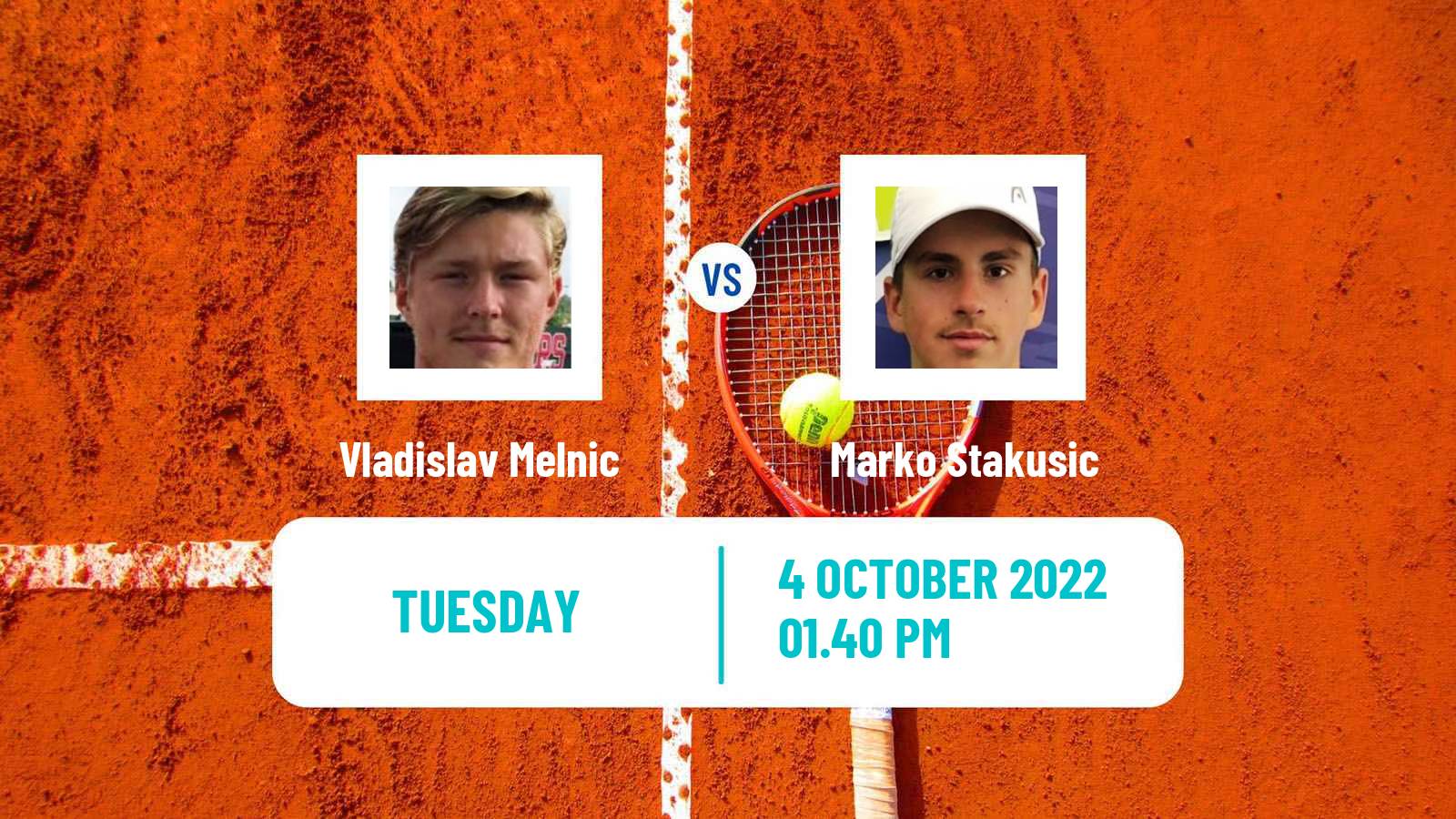 Tennis ITF Tournaments Vladislav Melnic - Marko Stakusic