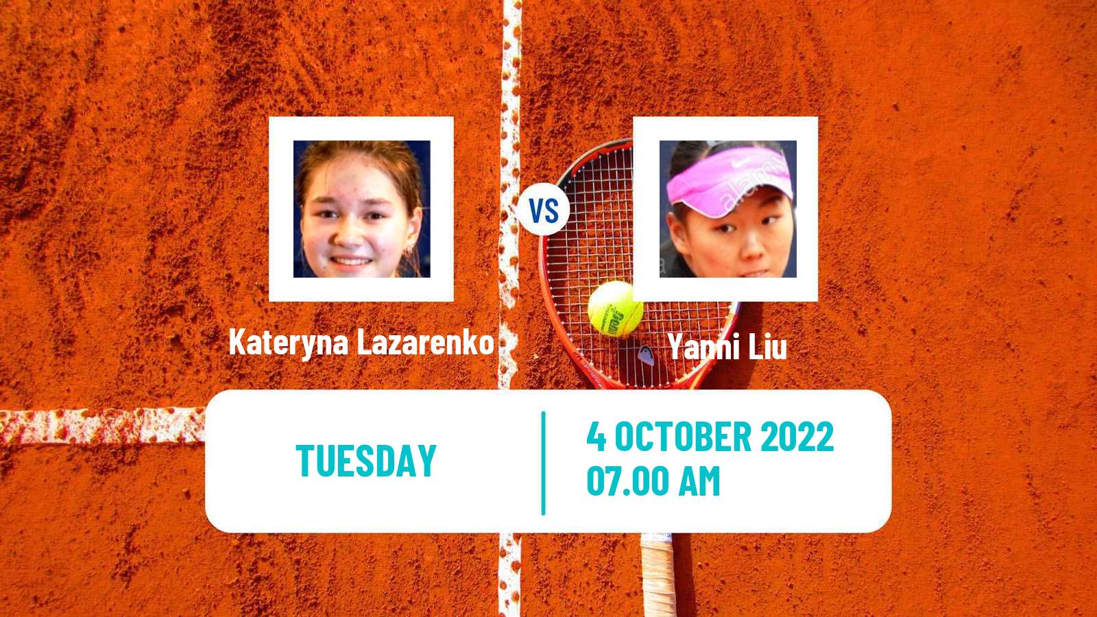 Tennis ITF Tournaments Kateryna Lazarenko - Yanni Liu