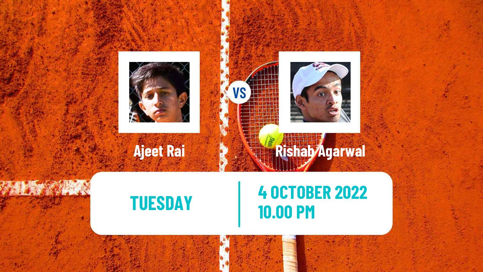 Tennis ITF Tournaments Ajeet Rai - Rishab Agarwal