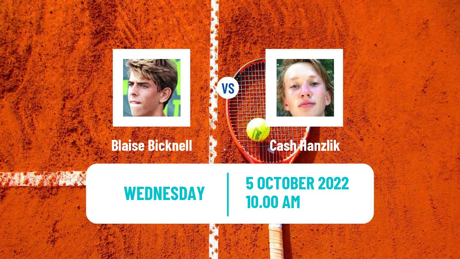 Tennis ITF Tournaments Blaise Bicknell - Cash Hanzlik