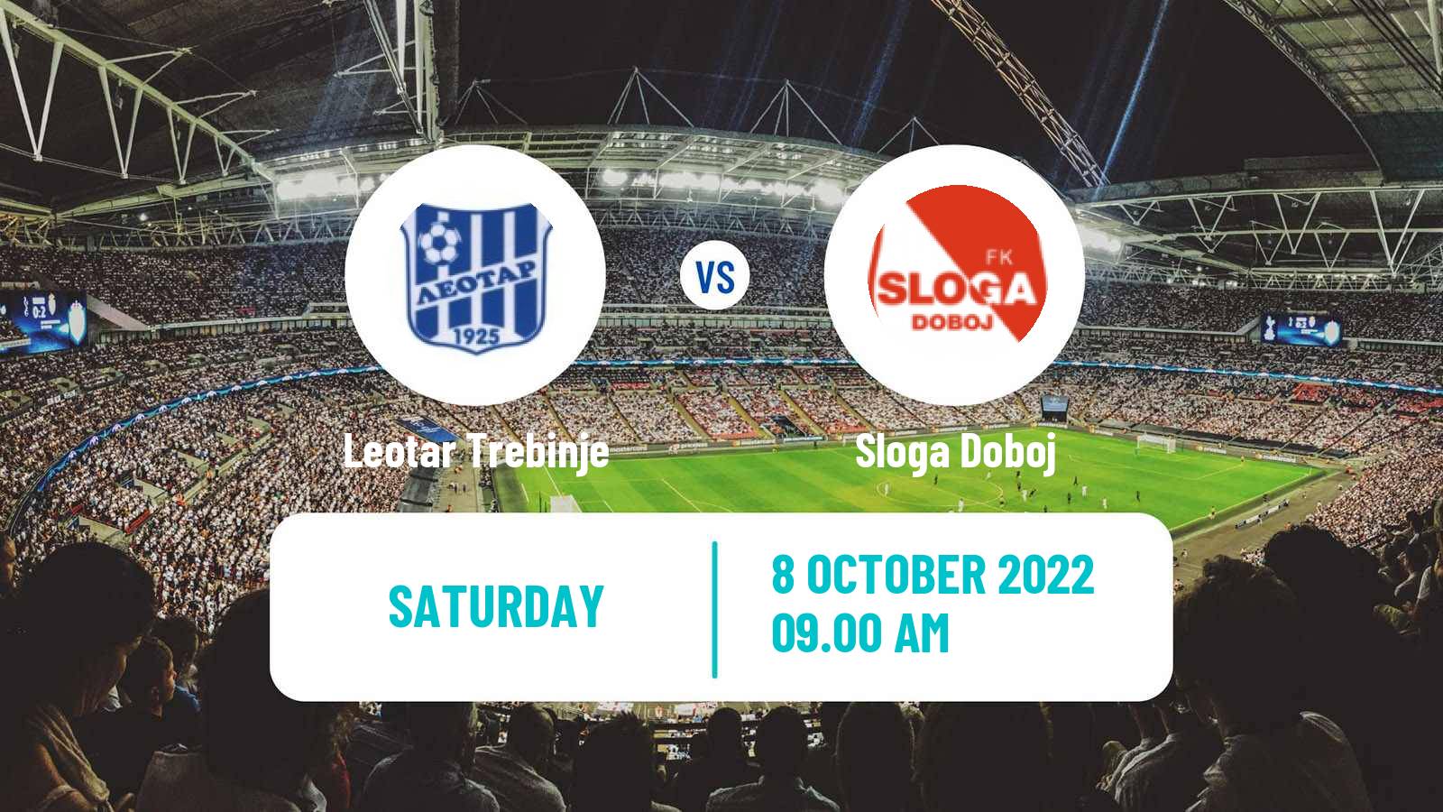 Soccer Bosnian Premier League Leotar Trebinje - Sloga Doboj