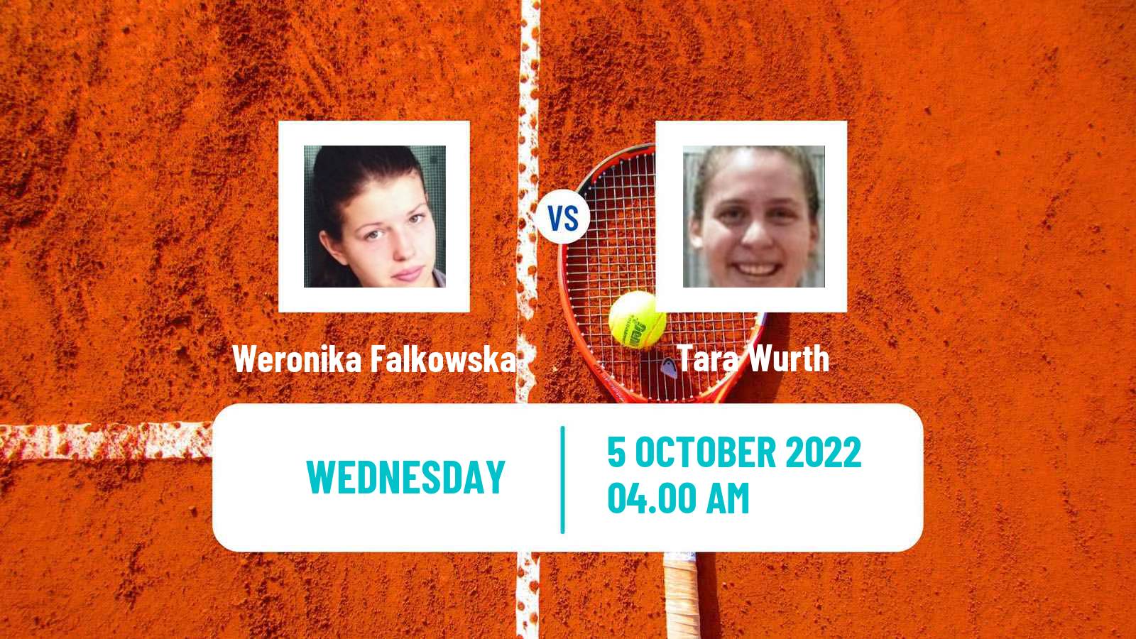 Tennis ITF Tournaments Weronika Falkowska - Tara Wurth