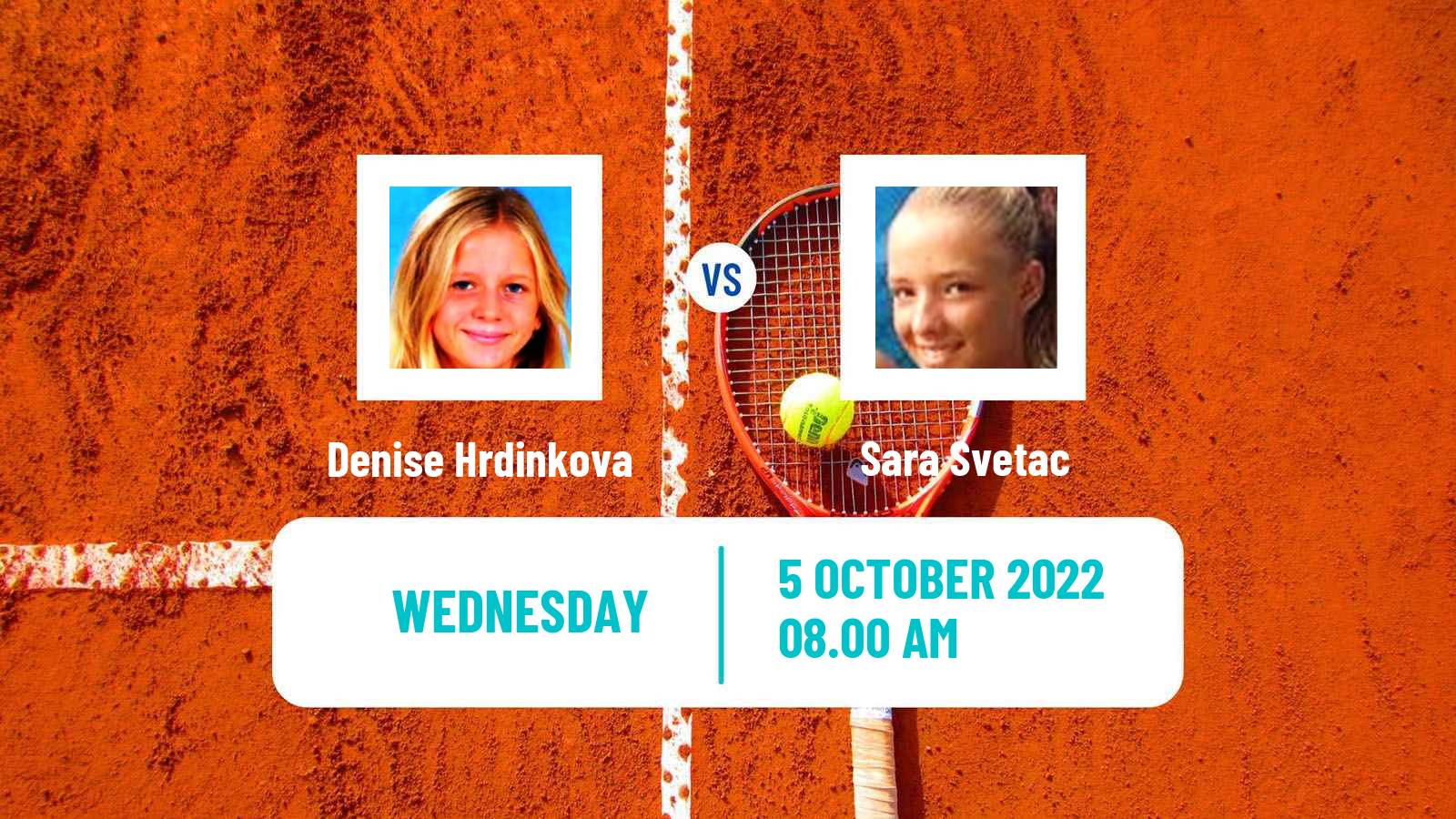 Tennis ITF Tournaments Denise Hrdinkova - Sara Svetac