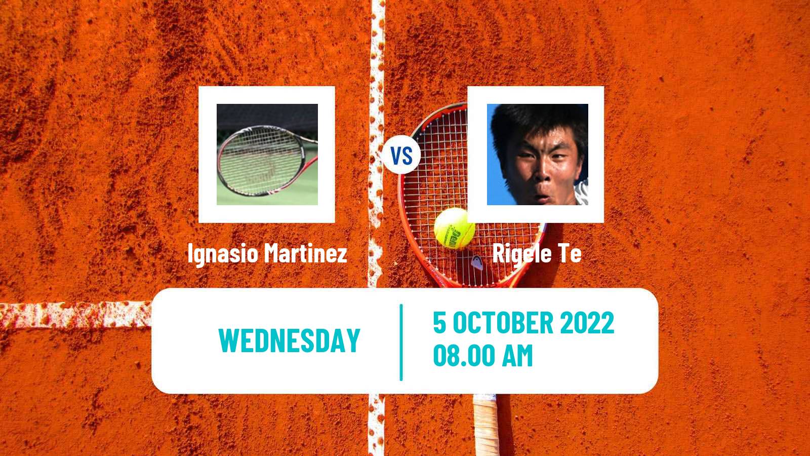 Tennis ITF Tournaments Ignasio Martinez - Rigele Te