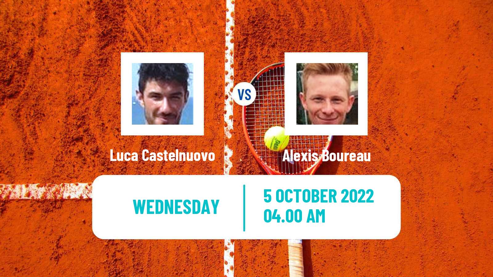 Tennis ITF Tournaments Luca Castelnuovo - Alexis Boureau