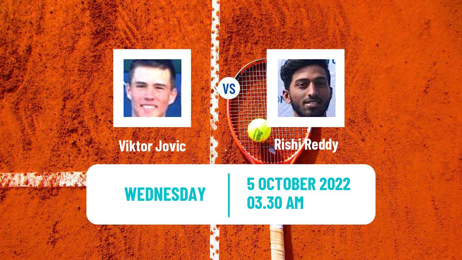 Tennis ITF Tournaments Viktor Jovic - Rishi Reddy