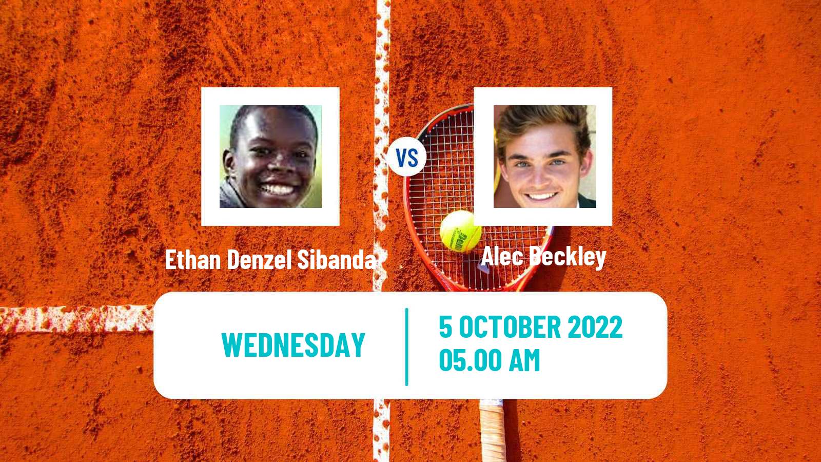 Tennis ITF Tournaments Ethan Denzel Sibanda - Alec Beckley
