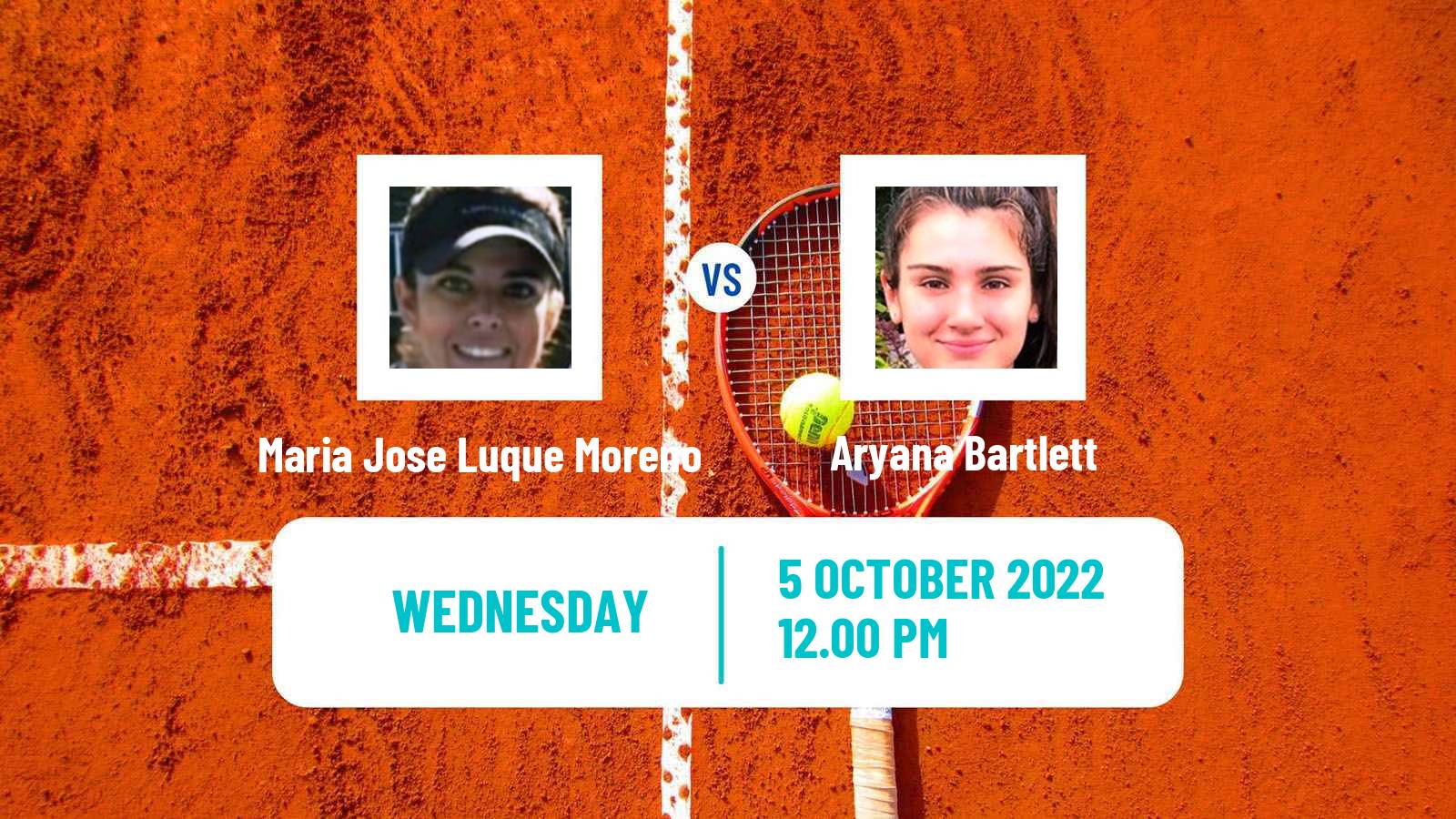 Tennis ITF Tournaments Maria Jose Luque Moreno - Aryana Bartlett