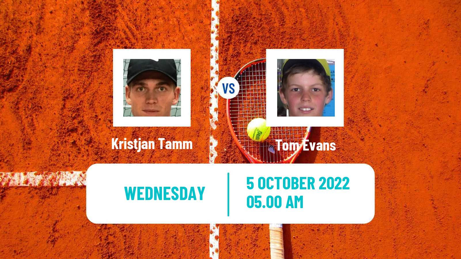 Tennis ITF Tournaments Kristjan Tamm - Tom Evans