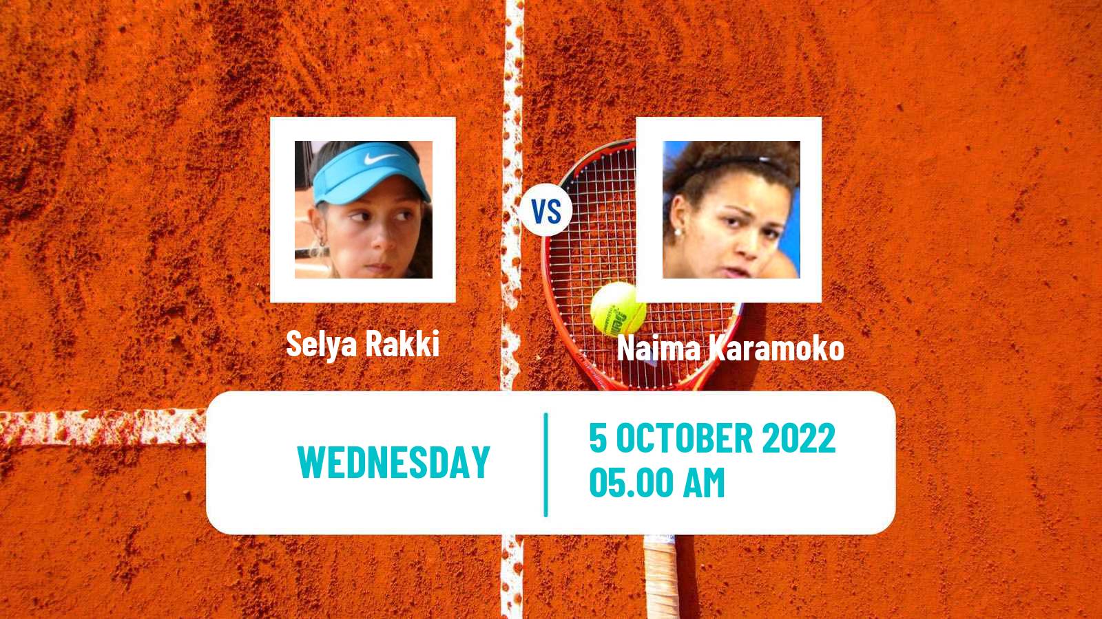 Tennis ITF Tournaments Selya Rakki - Naima Karamoko