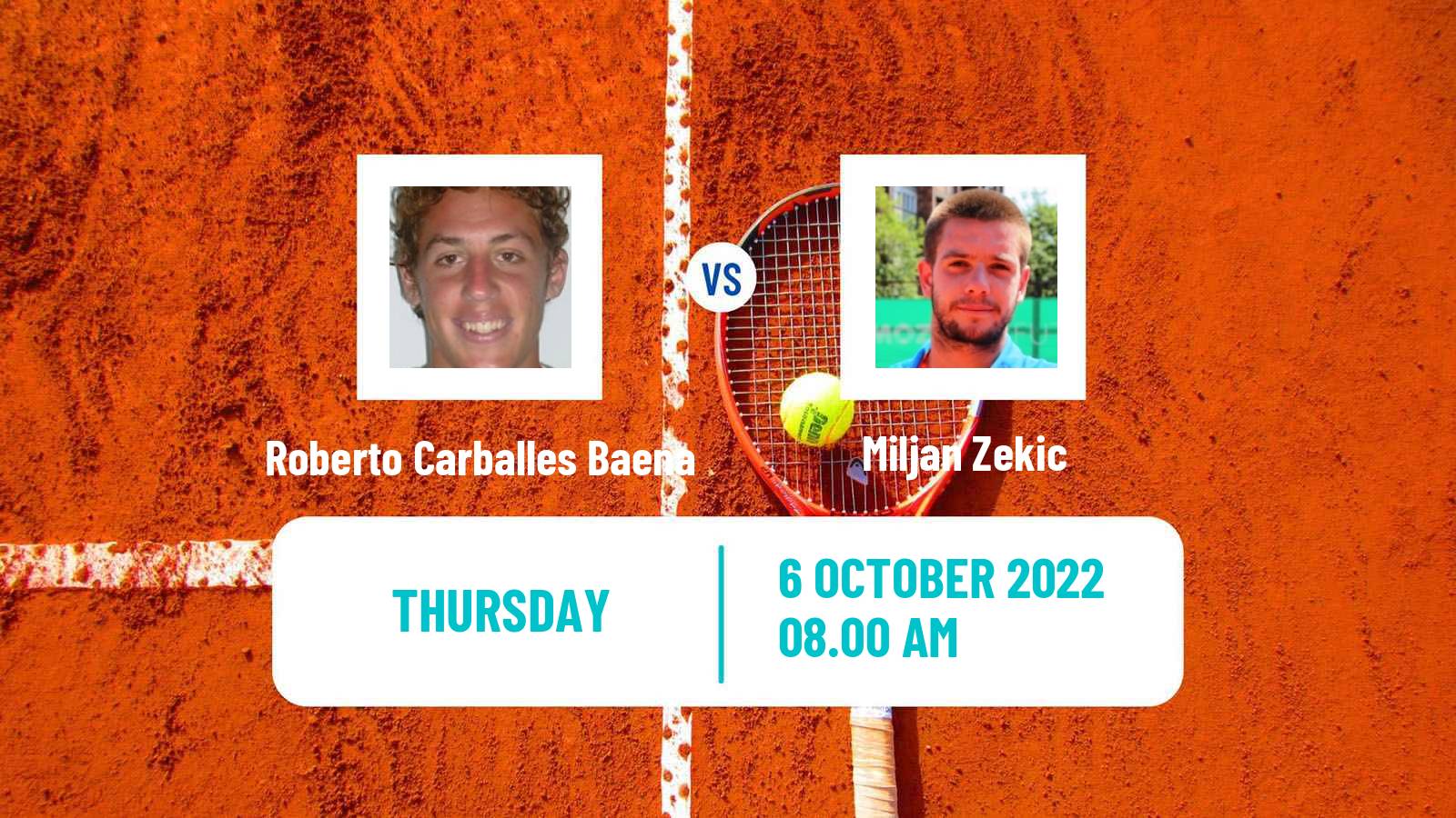 Tennis ATP Challenger Roberto Carballes Baena - Miljan Zekic