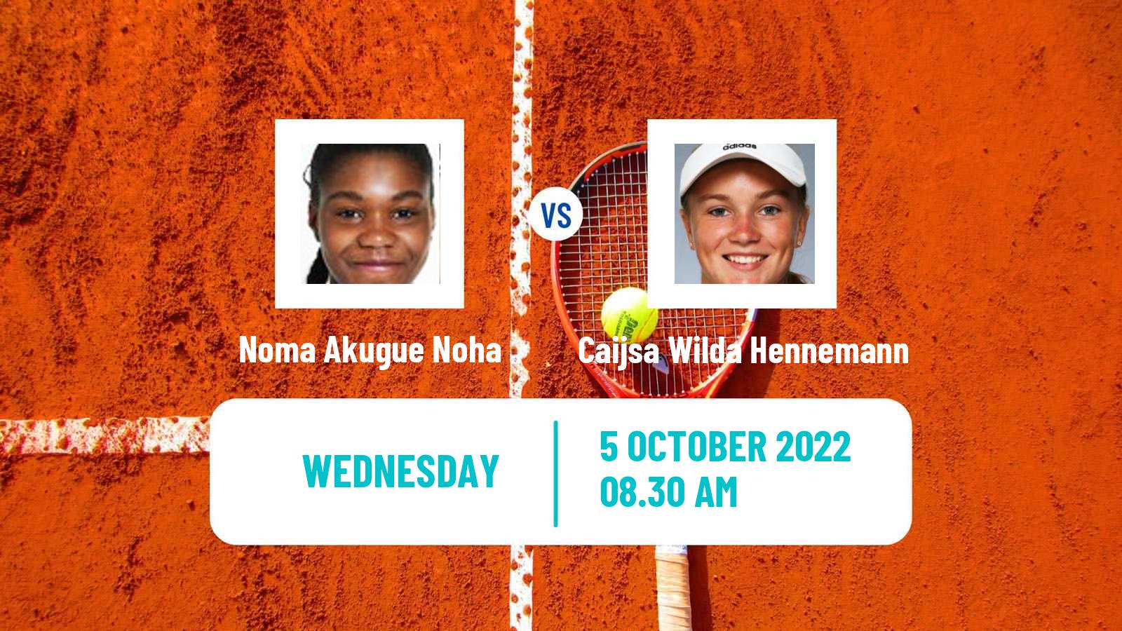 Tennis ITF Tournaments Noma Akugue Noha - Caijsa Wilda Hennemann