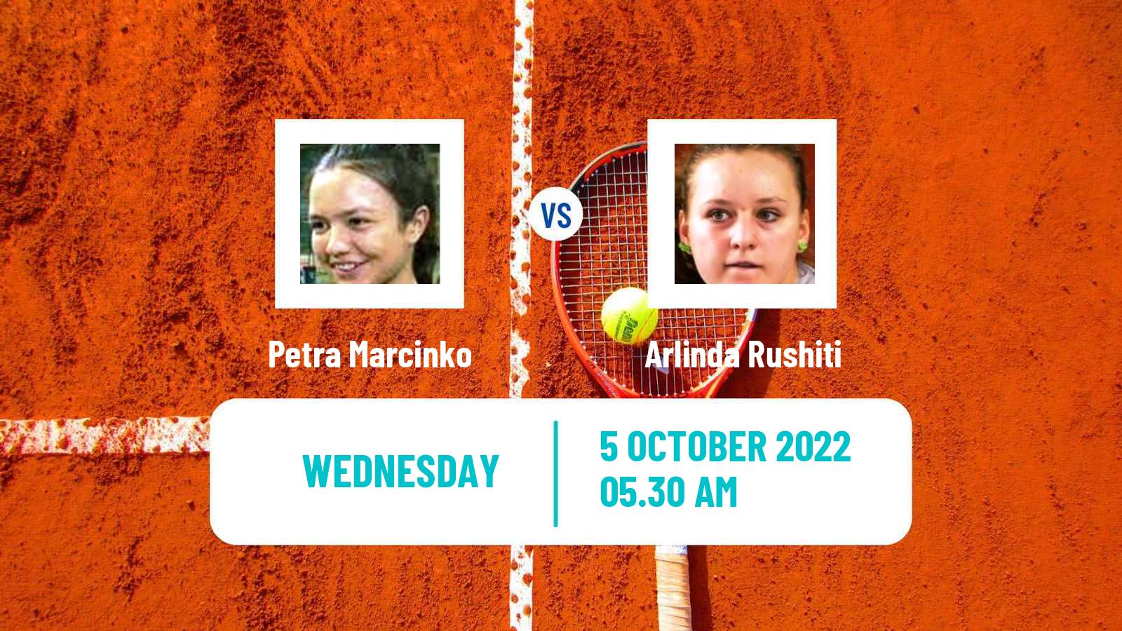 Tennis ITF Tournaments Petra Marcinko - Arlinda Rushiti