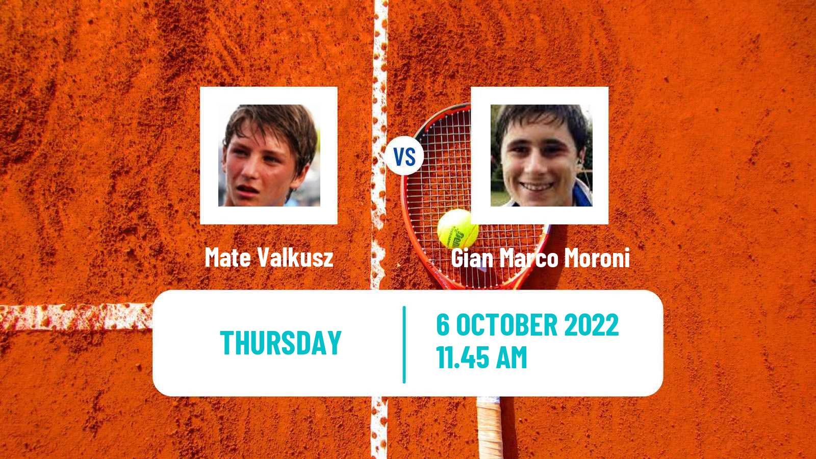 Tennis ATP Challenger Mate Valkusz - Gian Marco Moroni
