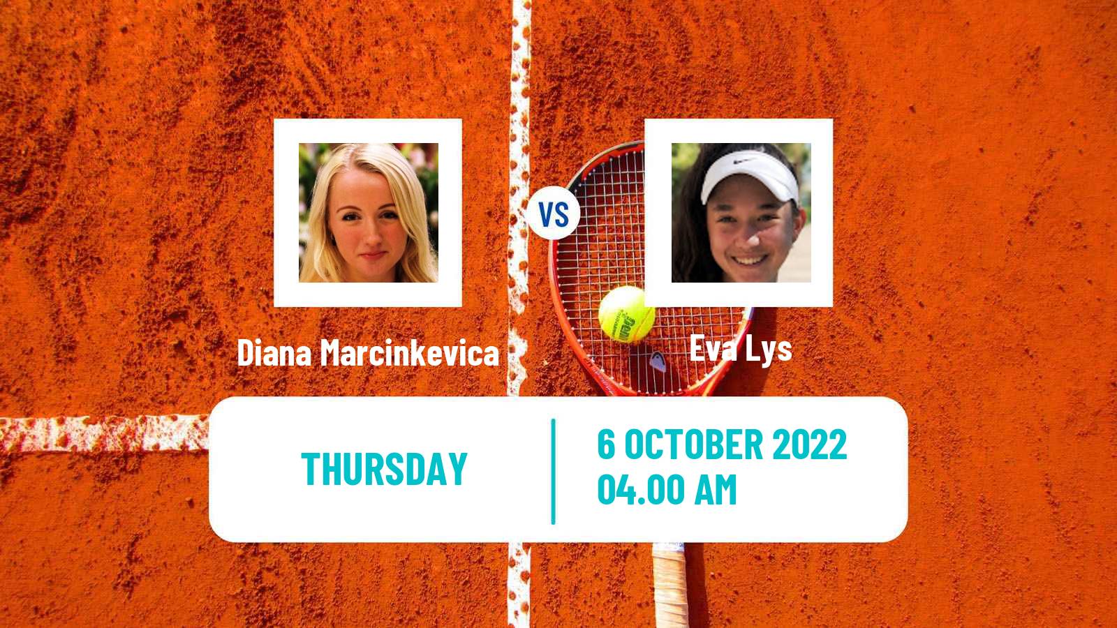 Tennis ITF Tournaments Diana Marcinkevica - Eva Lys