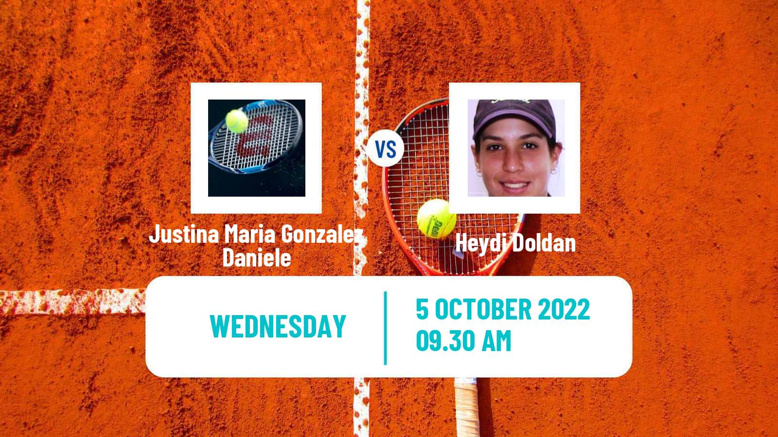 Tennis ITF Tournaments Justina Maria Gonzalez Daniele - Heydi Doldan