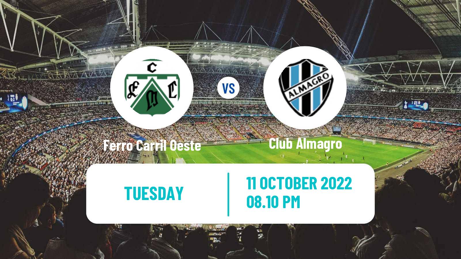 Soccer Argentinian Primera Nacional Ferro Carril Oeste - Club Almagro