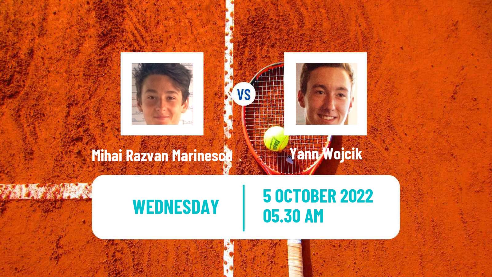 Tennis ITF Tournaments Mihai Razvan Marinescu - Yann Wojcik