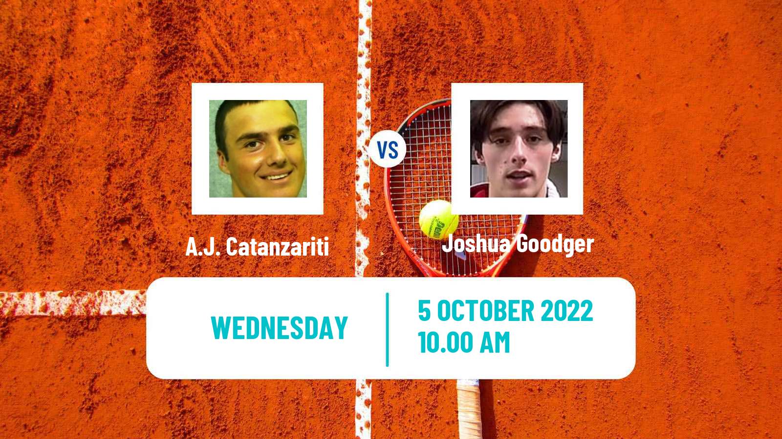 Tennis ITF Tournaments A.J. Catanzariti - Joshua Goodger