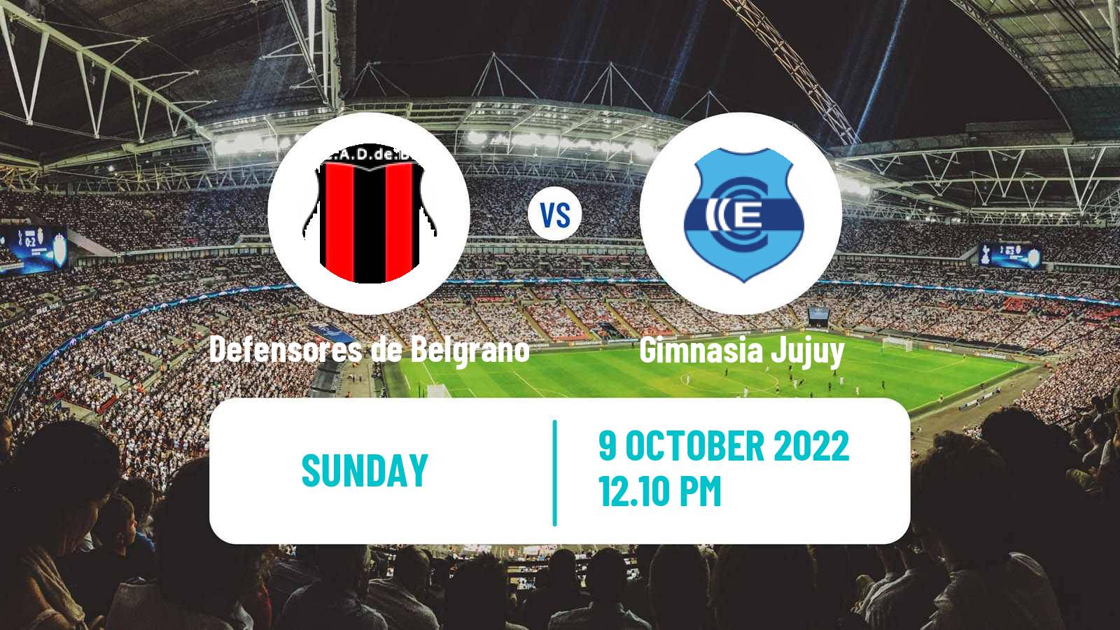 Soccer Argentinian Primera Nacional Defensores de Belgrano - Gimnasia Jujuy