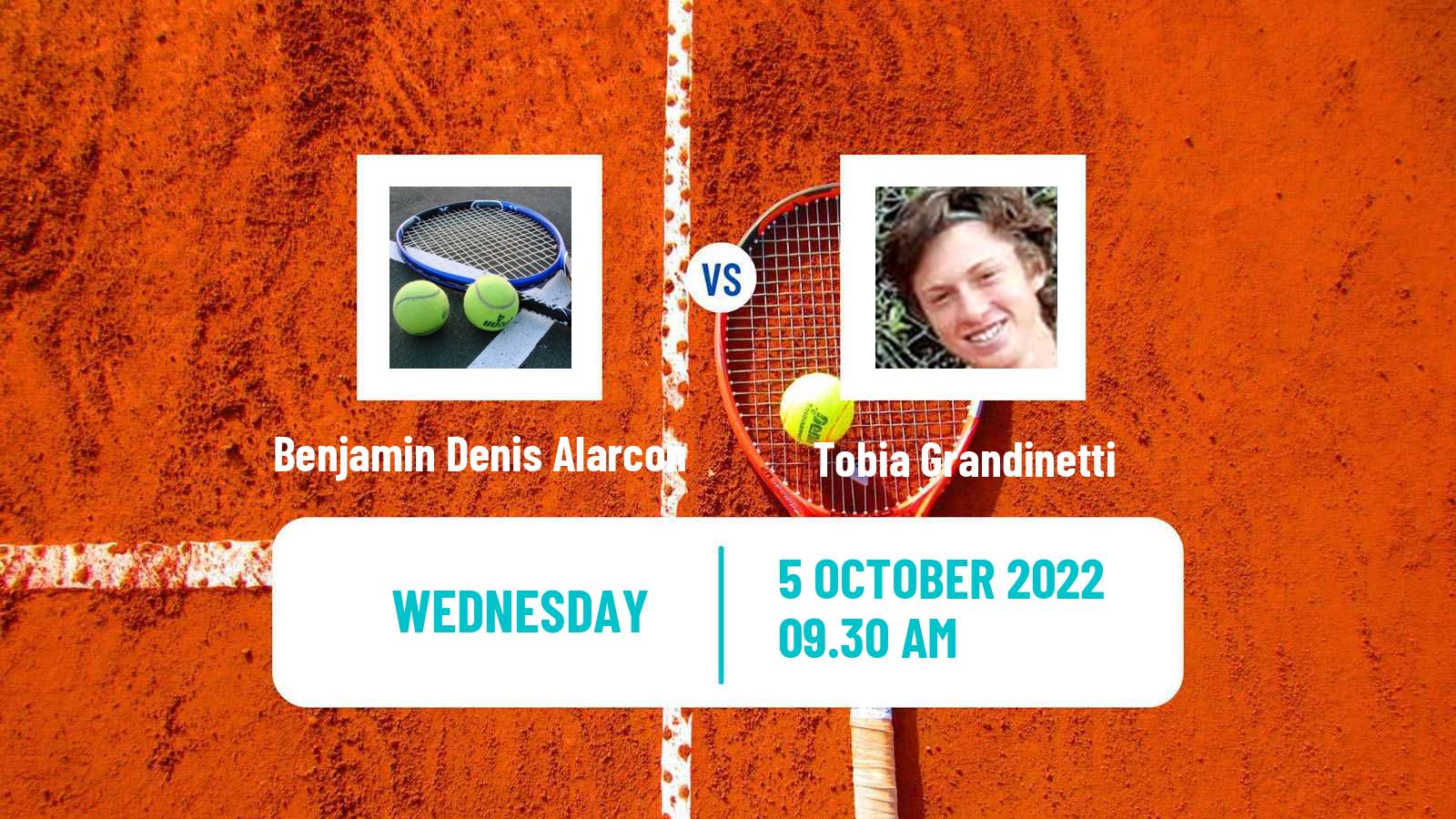 Tennis ITF Tournaments Benjamin Denis Alarcon - Tobia Grandinetti