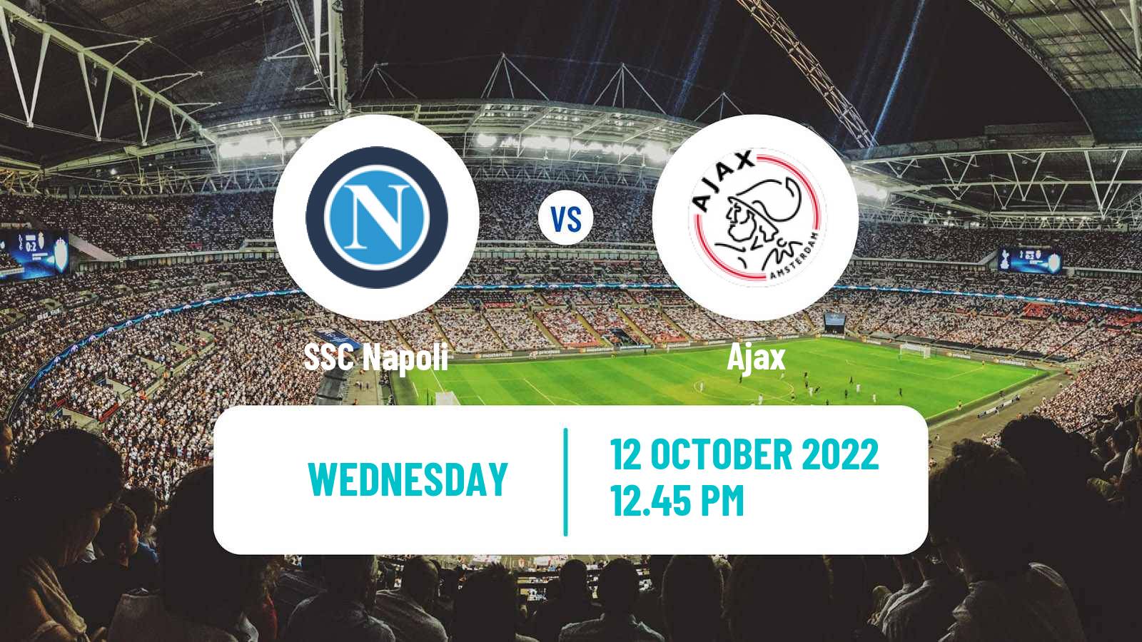 Soccer UEFA Champions League Napoli - Ajax