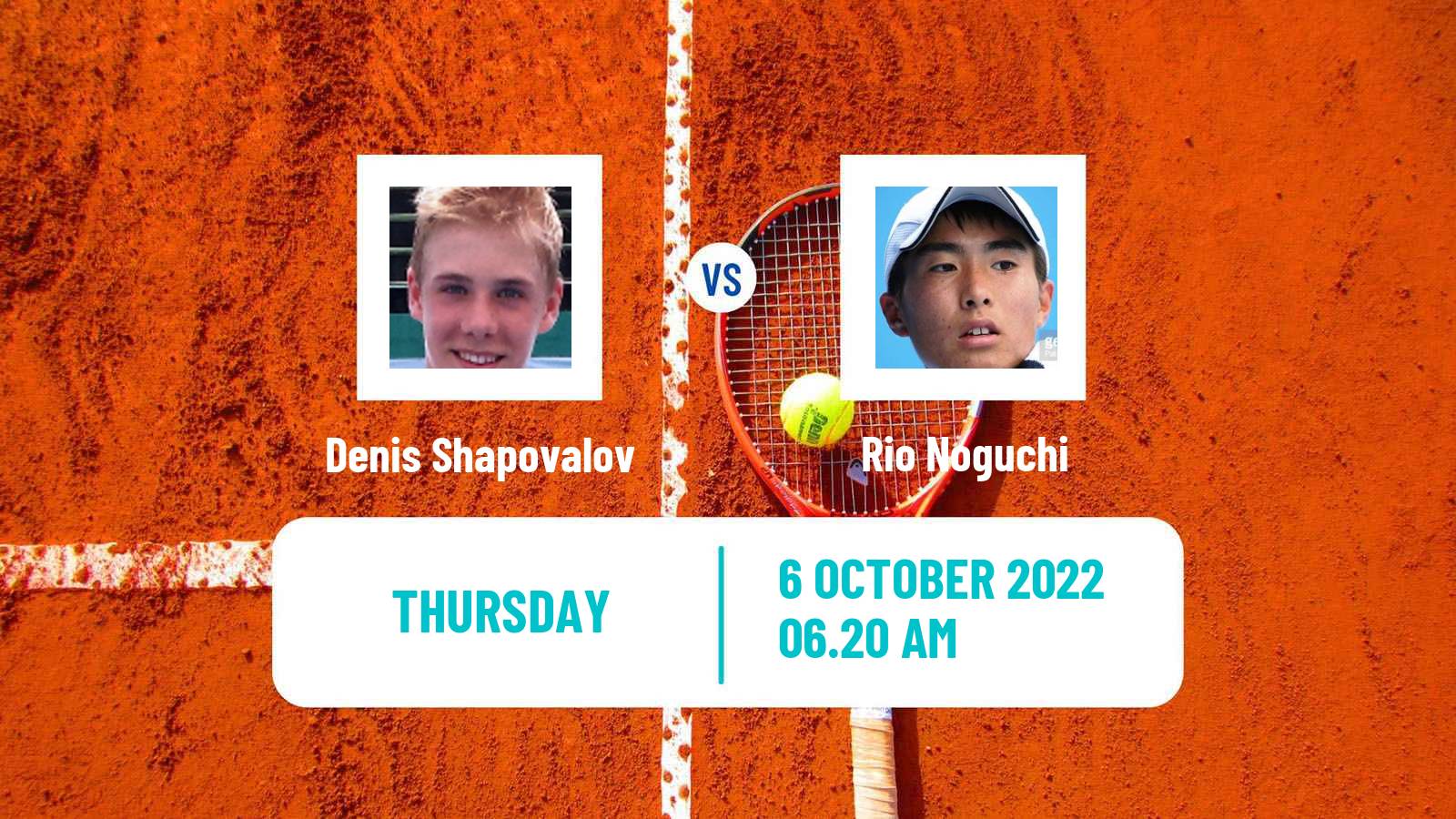 Tennis ATP Tokyo Denis Shapovalov - Rio Noguchi