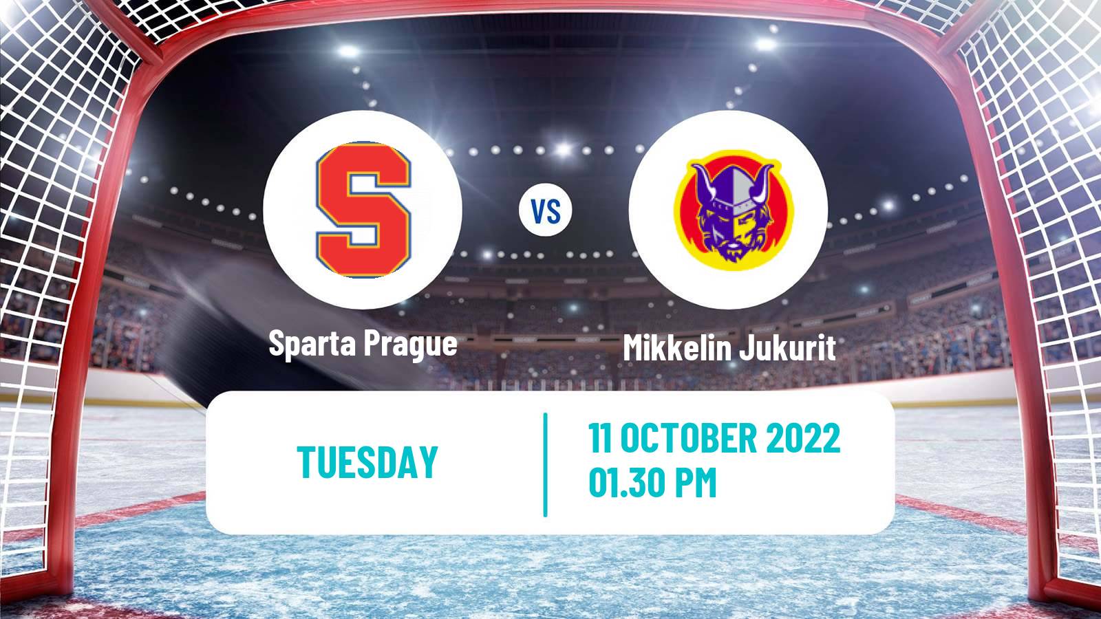 Hockey Champions League Ice Hockey Sparta Prague - Mikkelin Jukurit