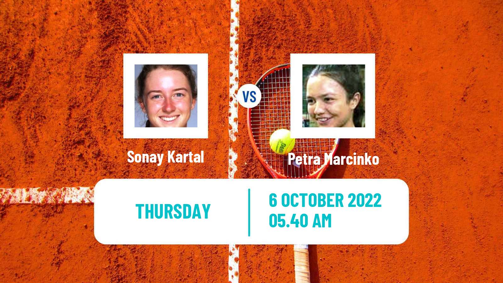 Tennis ITF Tournaments Sonay Kartal - Petra Marcinko