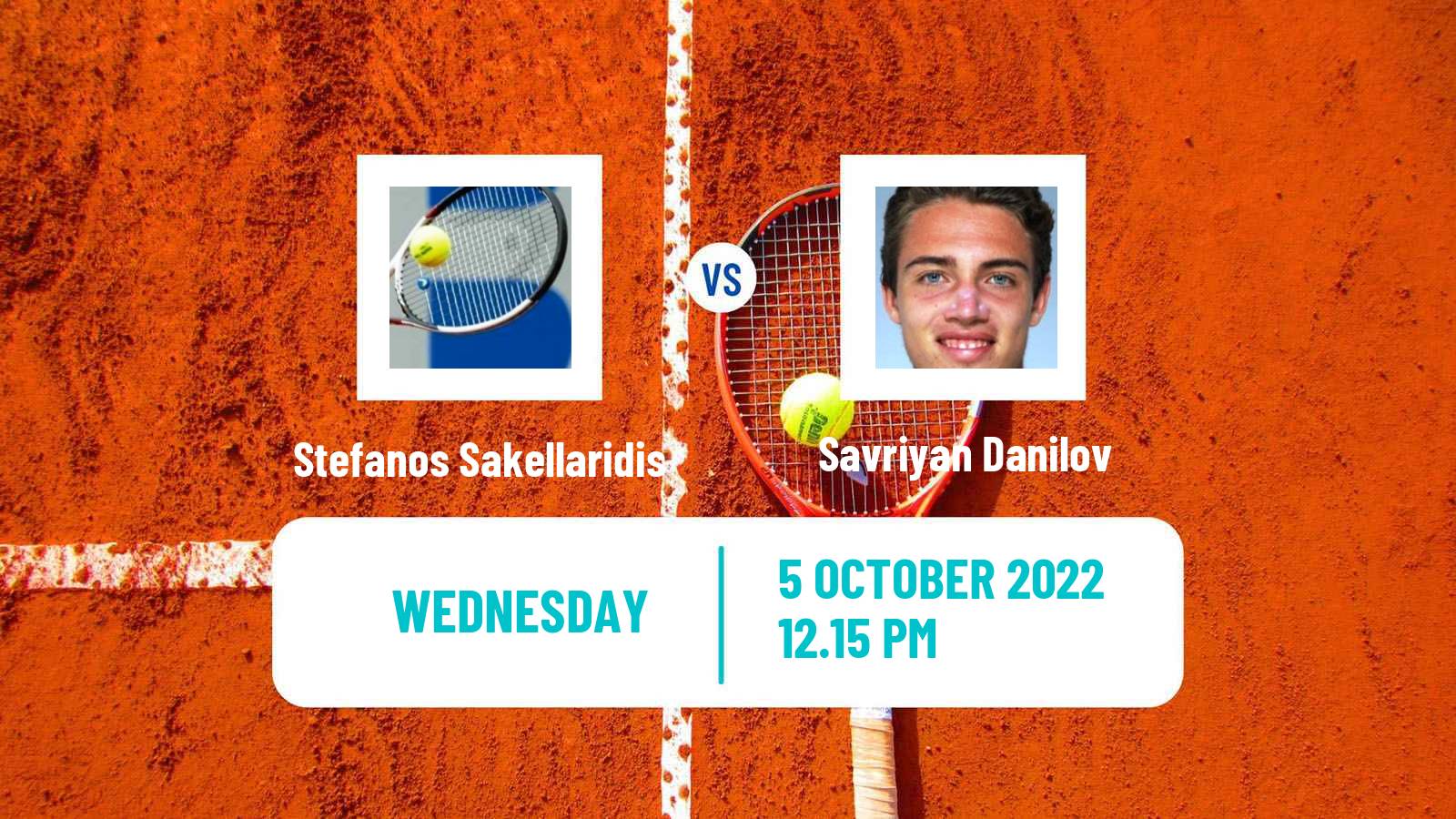 Tennis ITF Tournaments Stefanos Sakellaridis - Savriyan Danilov