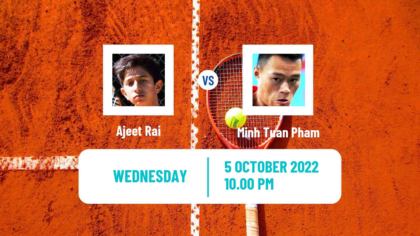 Tennis ITF Tournaments Ajeet Rai - Minh Tuan Pham