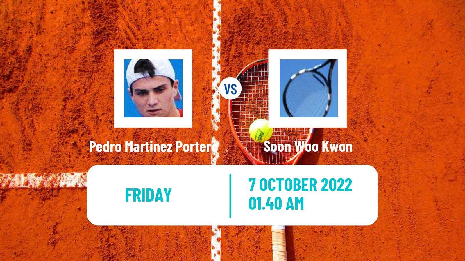 Tennis ATP Tokyo Pedro Martinez Portero - Soon Woo Kwon