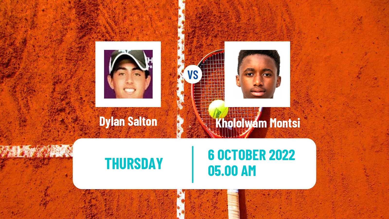 Tennis ITF Tournaments Dylan Salton - Khololwam Montsi