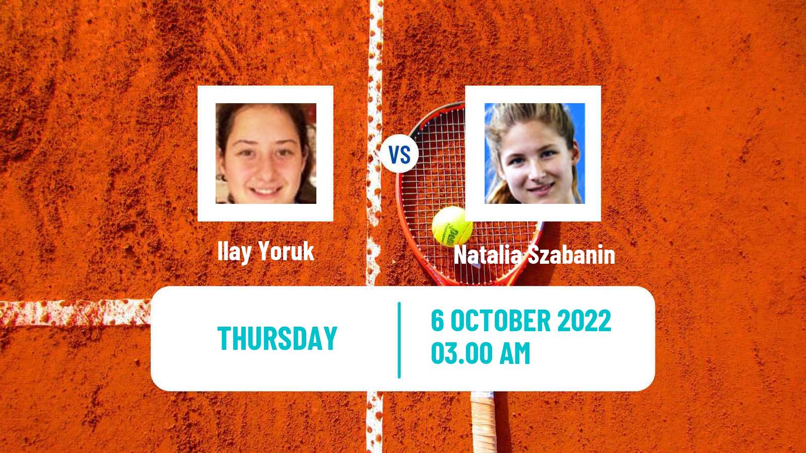 Tennis ITF Tournaments Ilay Yoruk - Natalia Szabanin