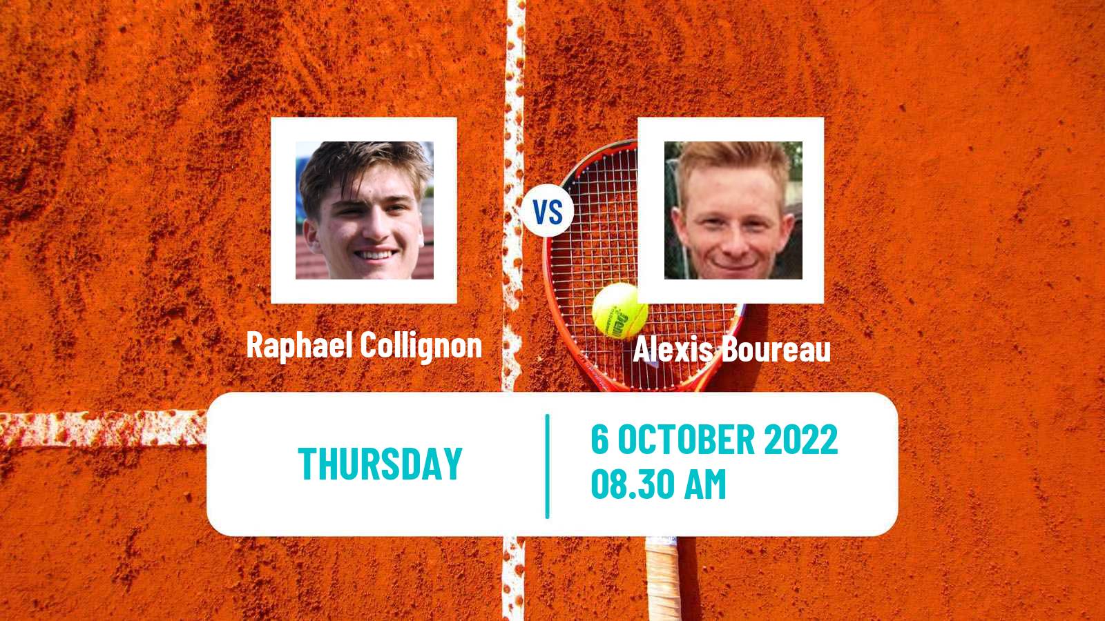 Tennis ITF Tournaments Raphael Collignon - Alexis Boureau