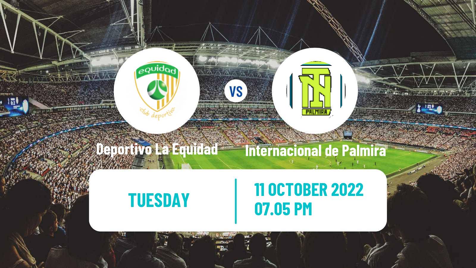 Soccer Colombian Primera A Deportivo La Equidad - Internacional de Palmira