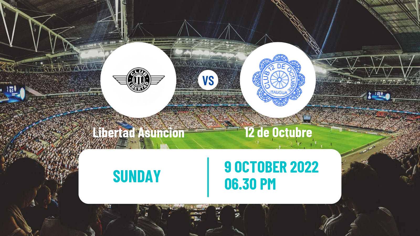 Soccer Paraguayan Primera Division Libertad Asuncion - 12 de Octubre