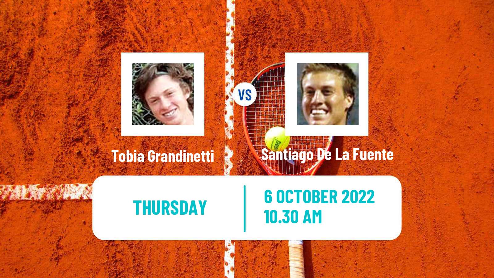 Tennis ITF Tournaments Tobia Grandinetti - Santiago De La Fuente