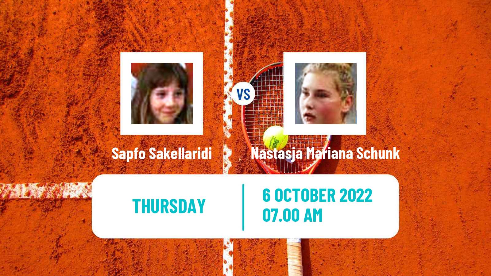 Tennis ITF Tournaments Sapfo Sakellaridi - Nastasja Mariana Schunk