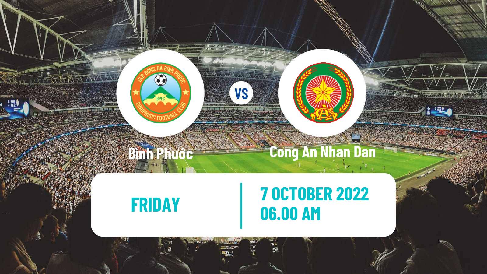 Soccer Vietnamese V League 2 Bình Phước - Cong An Ha Noi