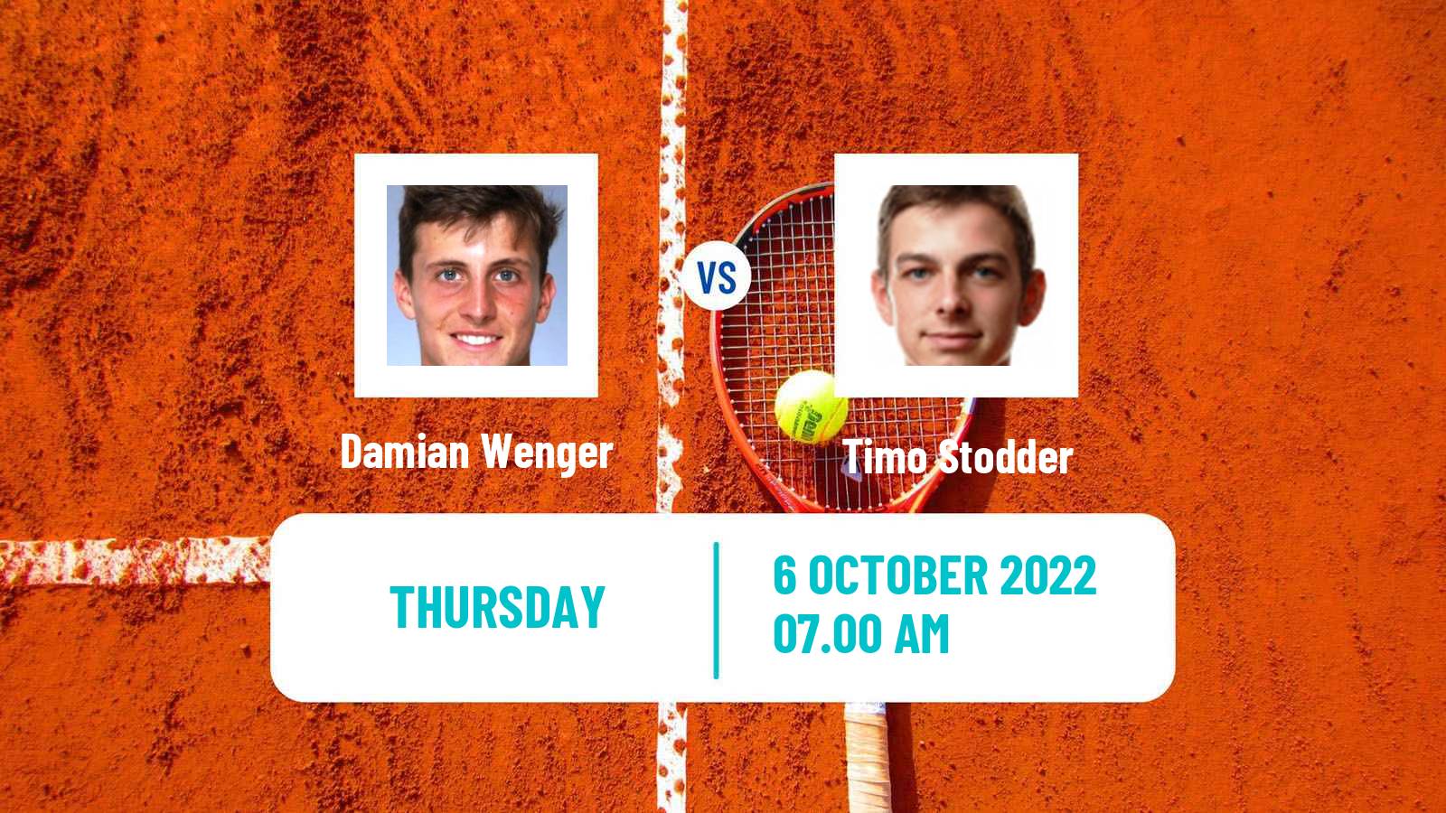 Tennis ITF Tournaments Damian Wenger - Timo Stodder