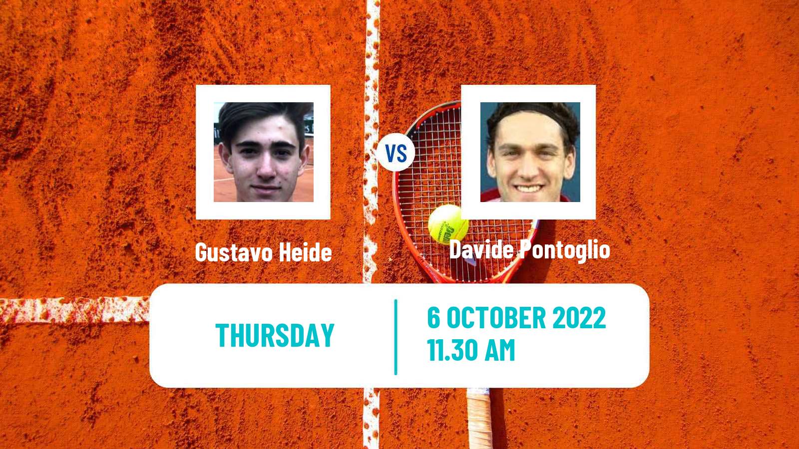 Tennis ITF Tournaments Gustavo Heide - Davide Pontoglio