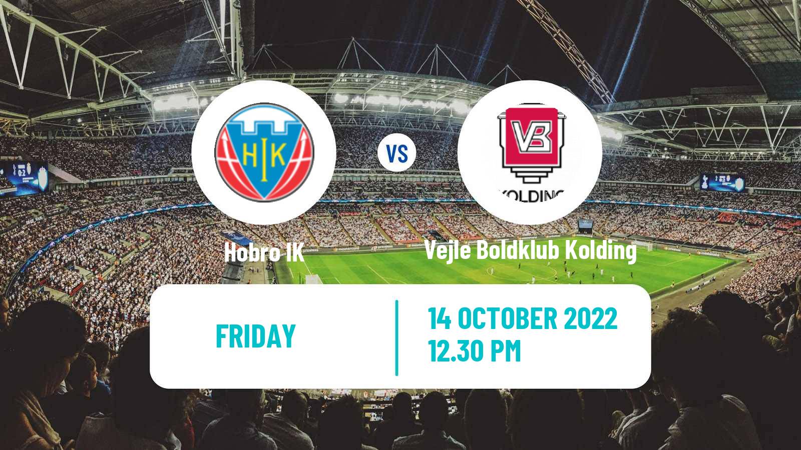 Soccer Danish 1 Division Hobro - Vejle Boldklub Kolding