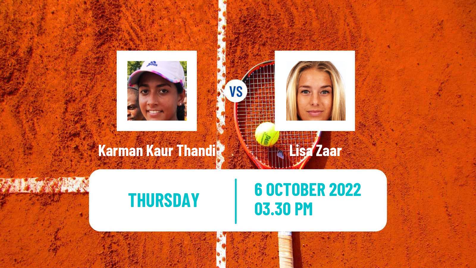 Tennis ITF Tournaments Karman Kaur Thandi - Lisa Zaar