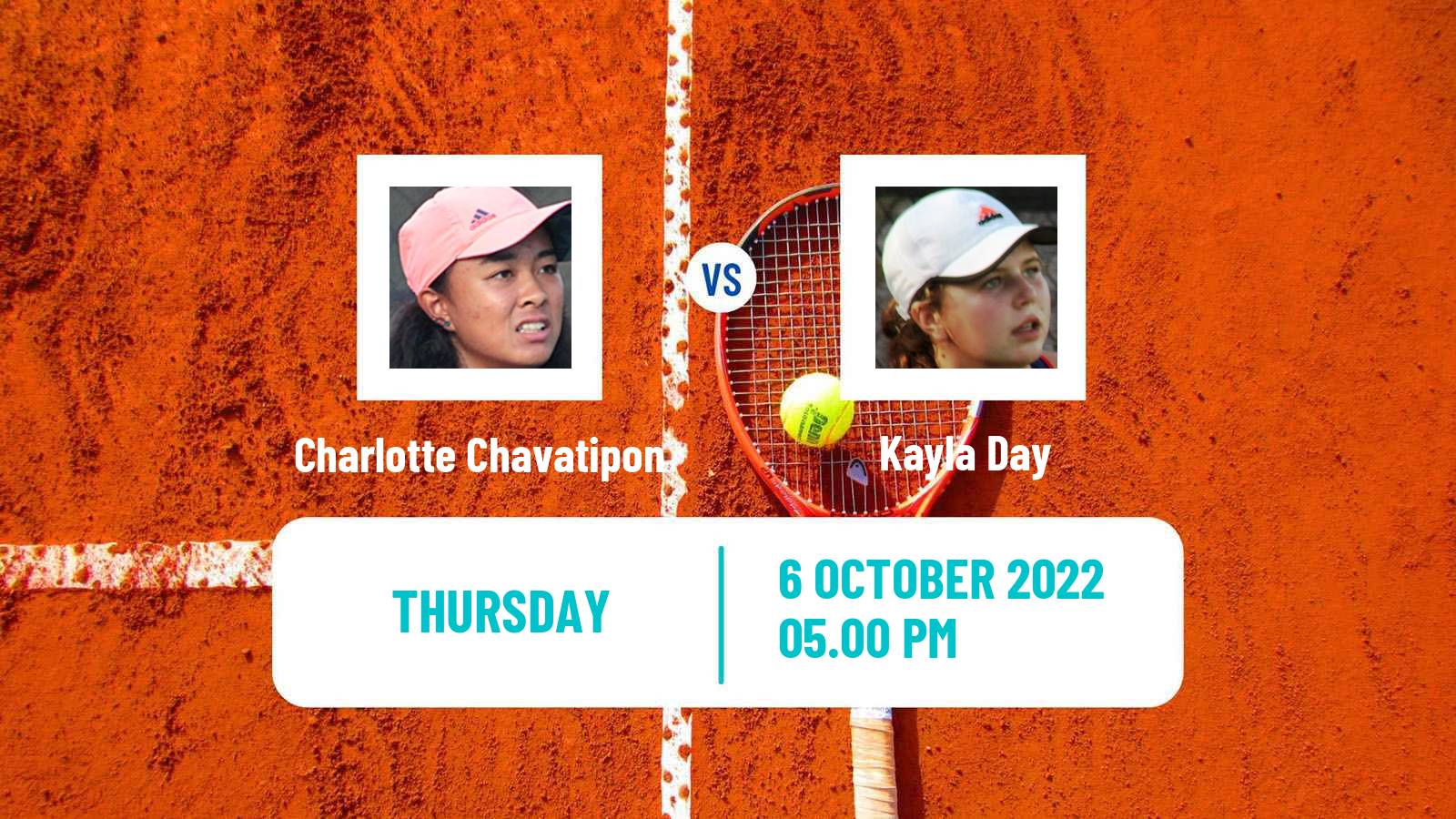 Tennis ITF Tournaments Charlotte Chavatipon - Kayla Day