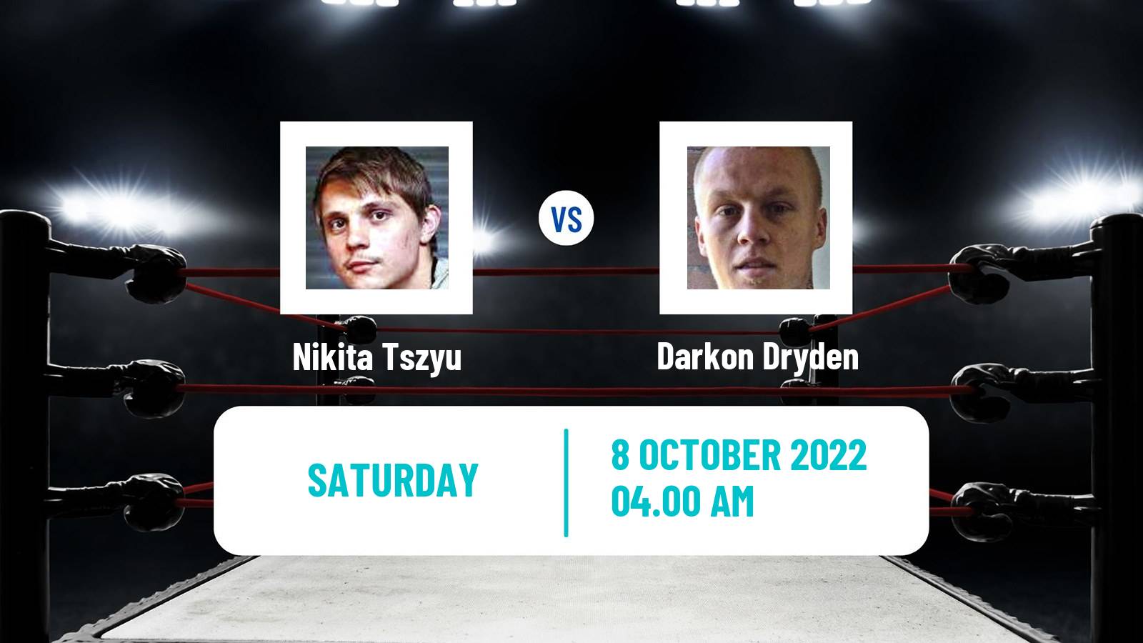 Boxing Boxing Nikita Tszyu - Darkon Dryden